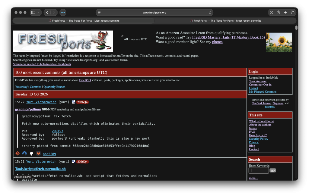 Home page before
